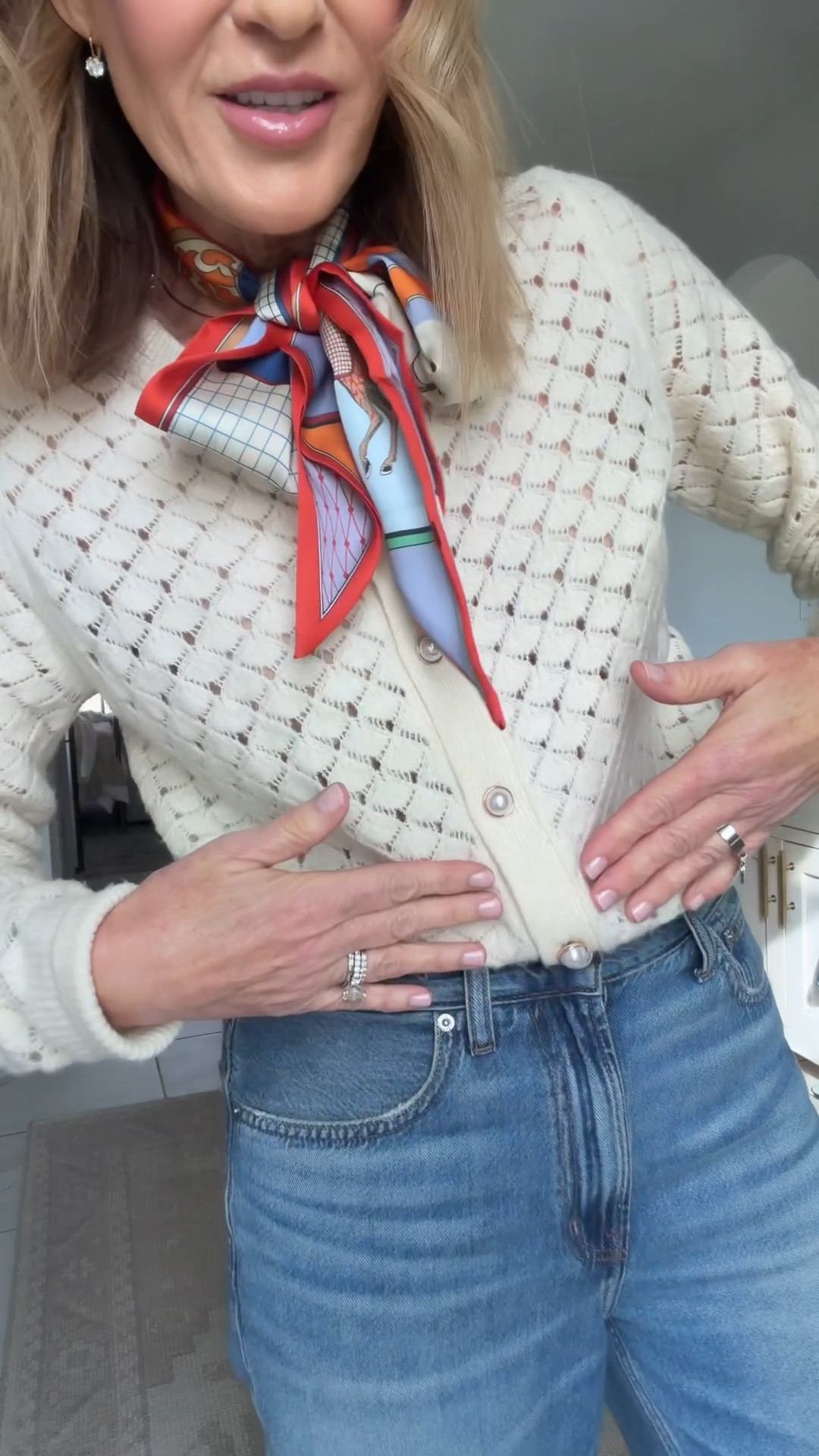 Ootd
Amazon scarf
Abercrombie sweater (size small)
Madewell jeans (size 27)
Electric Picks Bentley earrings
Gucci loafers 

#LTKgrwm #LTKOver40