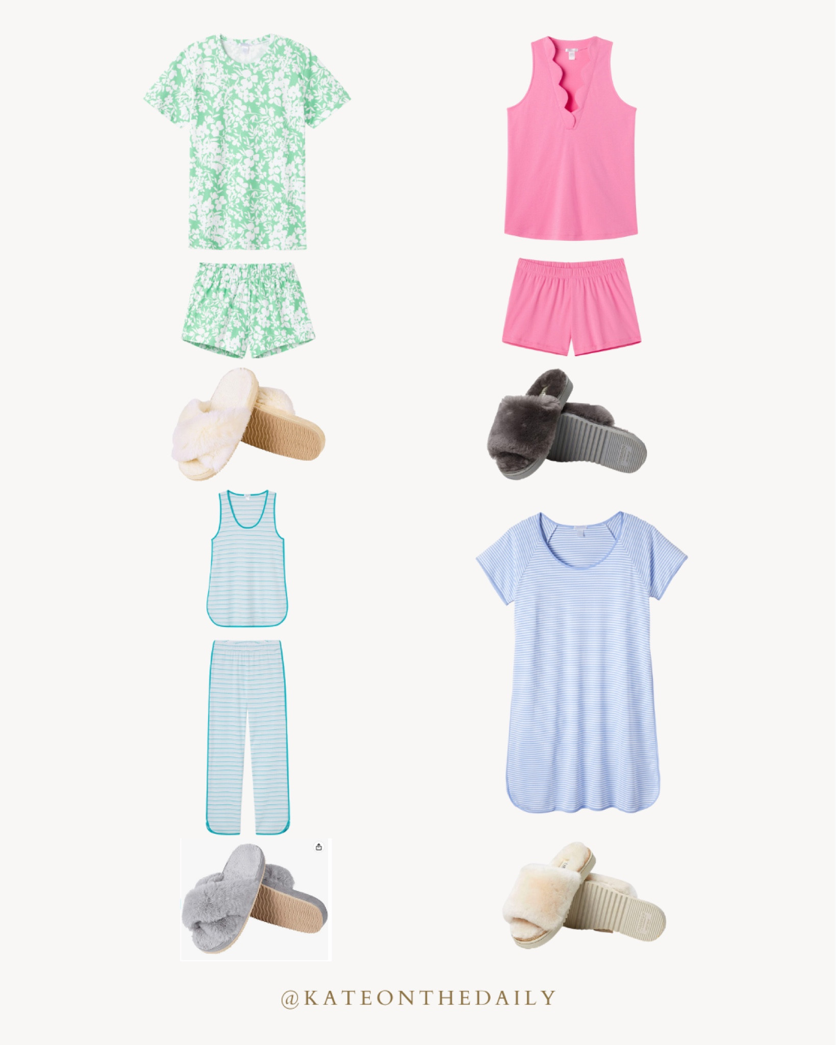 Love these pj + slipper combos! 

#LTKunder100 #LTKFind #LTKstyletip