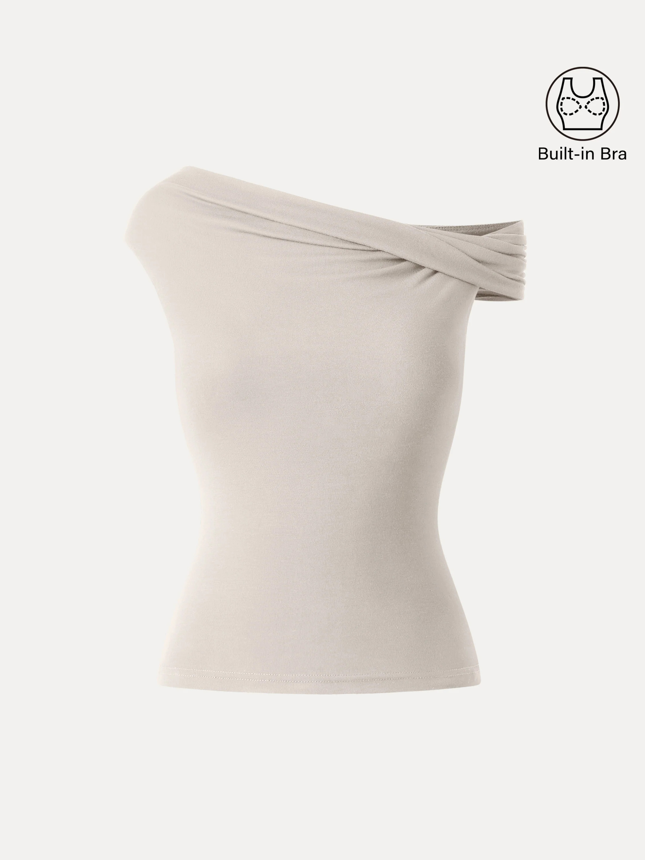 Multi-wear Versatile Necklines Bra Top - Fog / L | OGLmove