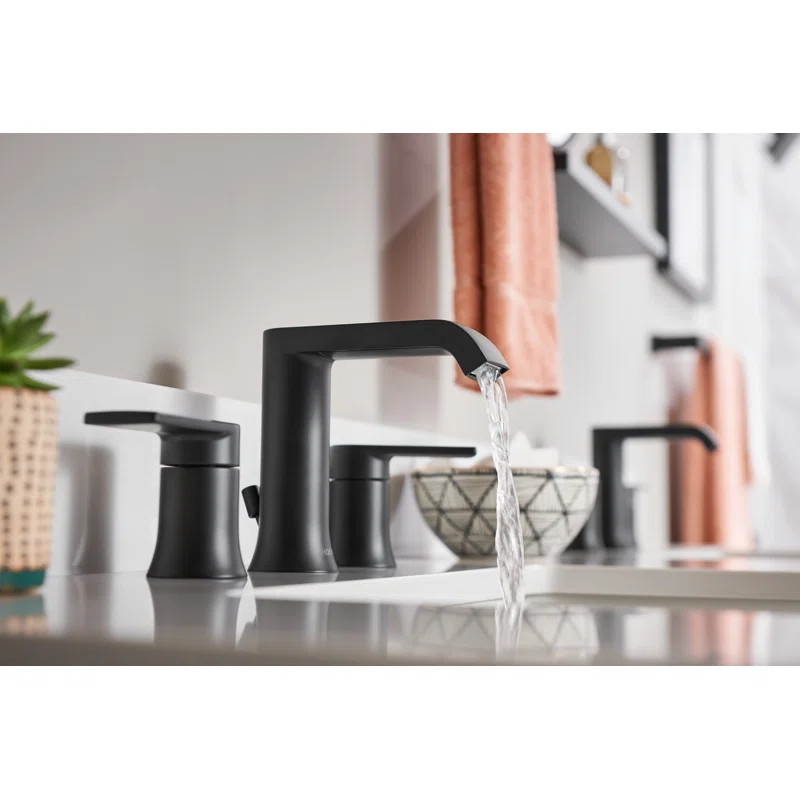 Genta Two-Handle Widespread Bathroom Faucet Trim Kit, Valve Required | Wayfair North America