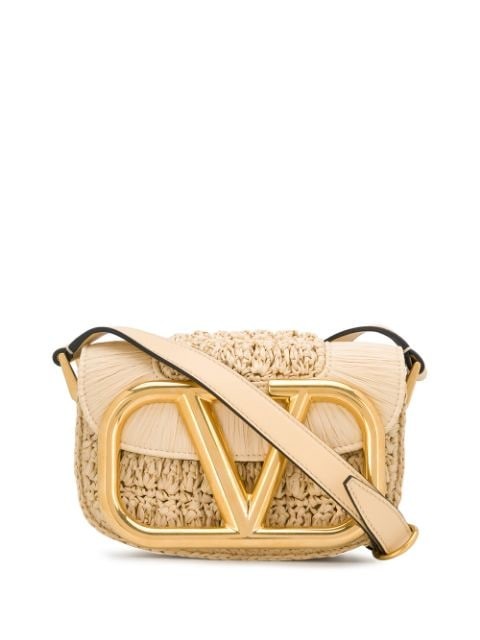 Valentino Garavani Supervee raffia crossbody bag | Farfetch (CN)