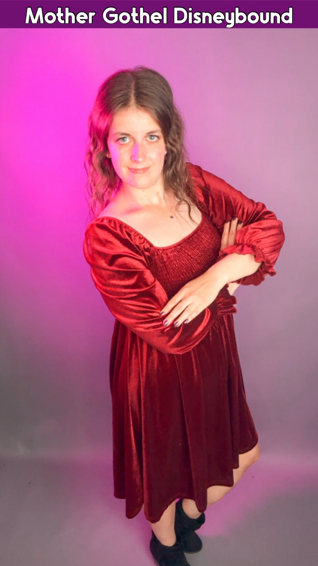 Channeling my inner Mother Gothel with this Disneybound 🌹✨ Dark, dramatic, and just the right amount of villainous flair! Linking all the pieces so you can recreate this Tangled-inspired look for your next Disney day or Halloween outfit. 👑

#LTKSeasonal #LTKHalloween #LTKMidsize