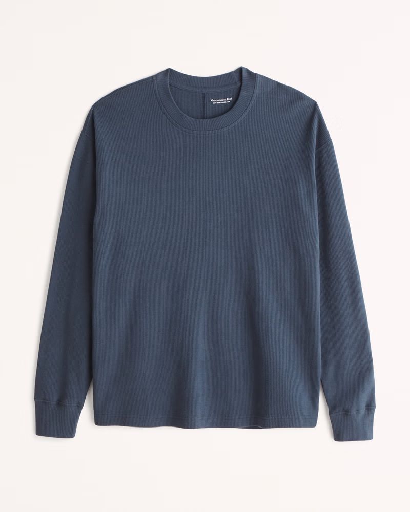 Men's Ribbed Thermal Long-Sleeve Tee | Men's 30% Off Select Styles | Abercrombie.com | Abercrombie & Fitch (US)