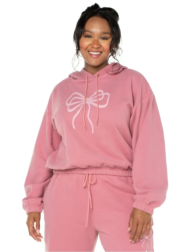 Celebrity Pink Women's and Women's Plus Fleece Hoodie Sweatshirt, Sizes XS-4X | Walmart (US)