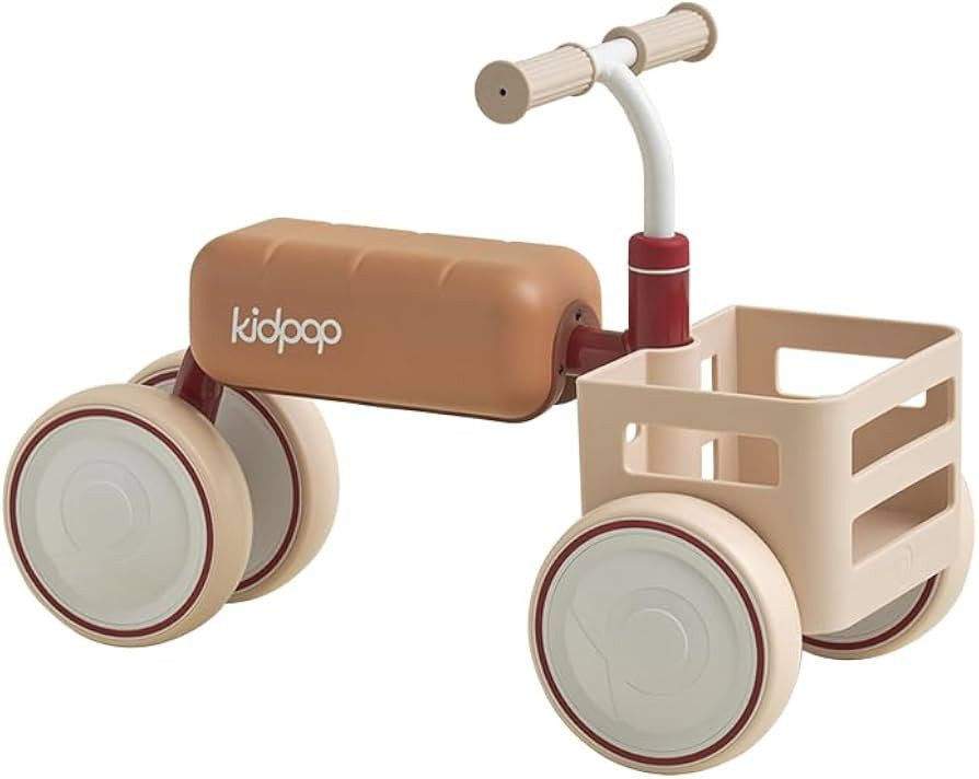Kidpop Toast Baby Walker with Basket Balance Bike for 1 Year Old Boys Girls Push Rider with Detac... | Amazon (US)