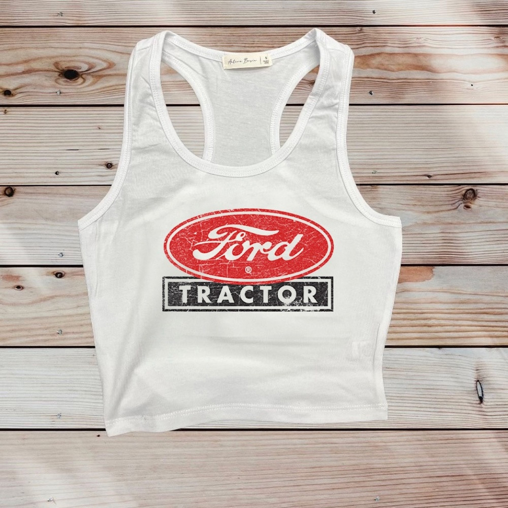 FORD Tractor Crop Tank Top | Poshmark