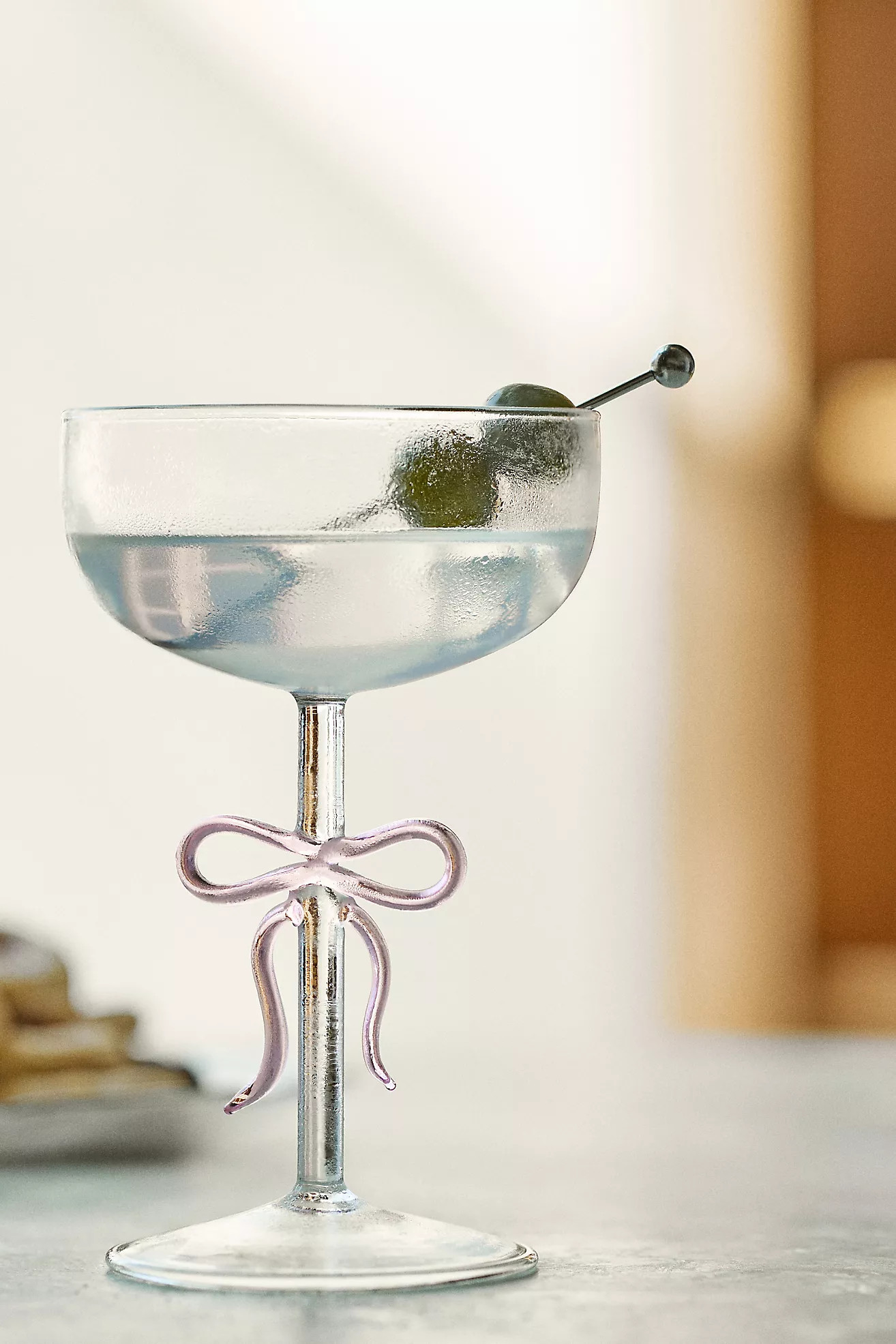 Benedita Bow Coupe Glass | Anthropologie (US)