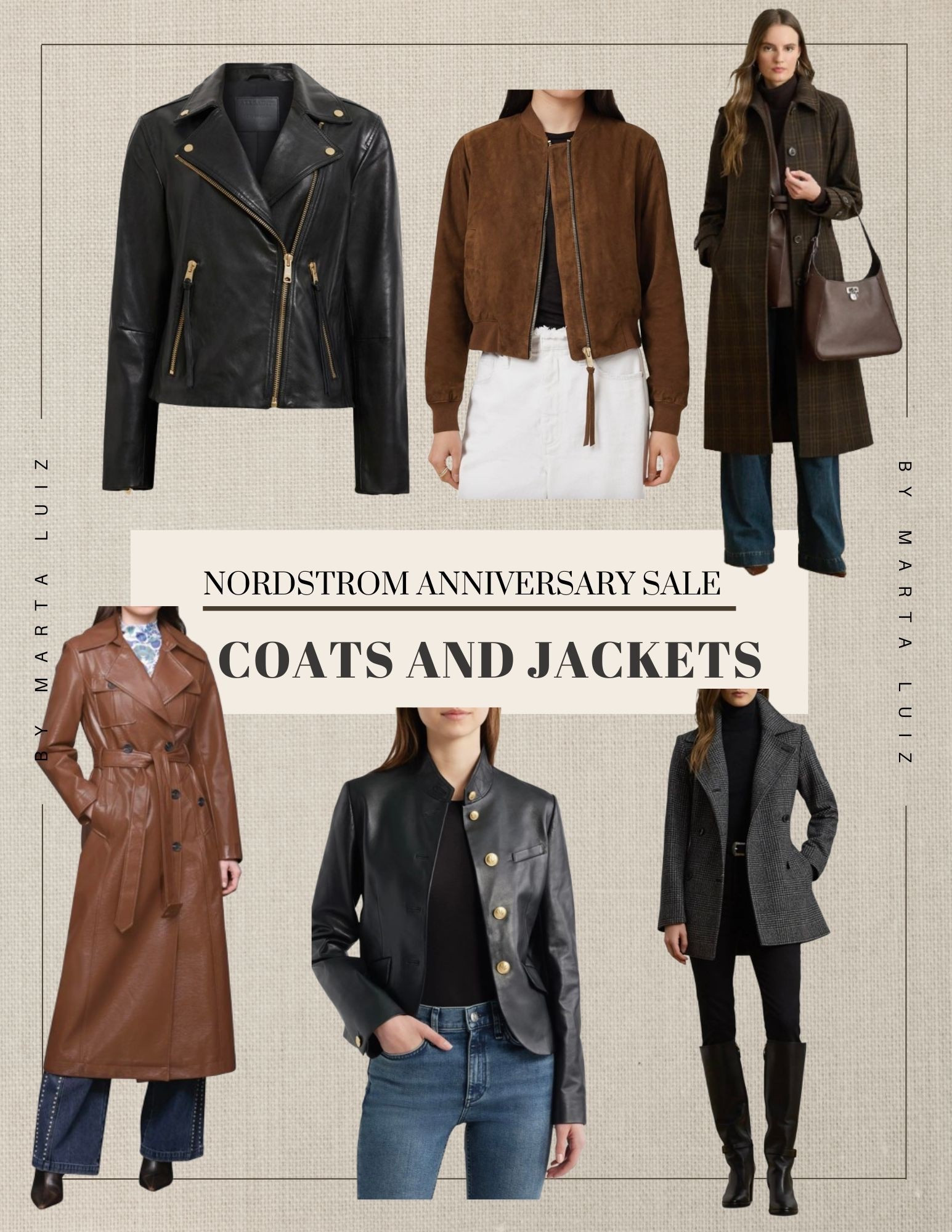 Nordstrom Anniversary Sale 
THE BEST COATS AND JACKETS

The Nordstrom Anniversary Sale is your chance to score the best coats and jackets of the season before prices go back up. 

From timeless wool coats to cozy puffers and stylish leather jackets, the selection this year is all about layering in style. Look for top brands offering elevated outerwear that combines warmth, comfort, and chic silhouettes—perfect for transitioning into fall and winter. Whether you need a statement piece or an everyday essential, now is the time to invest in outerwear that will last for seasons to come.

#LTKStyleTip #LTKSeasonal #LTKSaleAlert