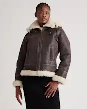 100% Shearling Bomber Jacket | Quince