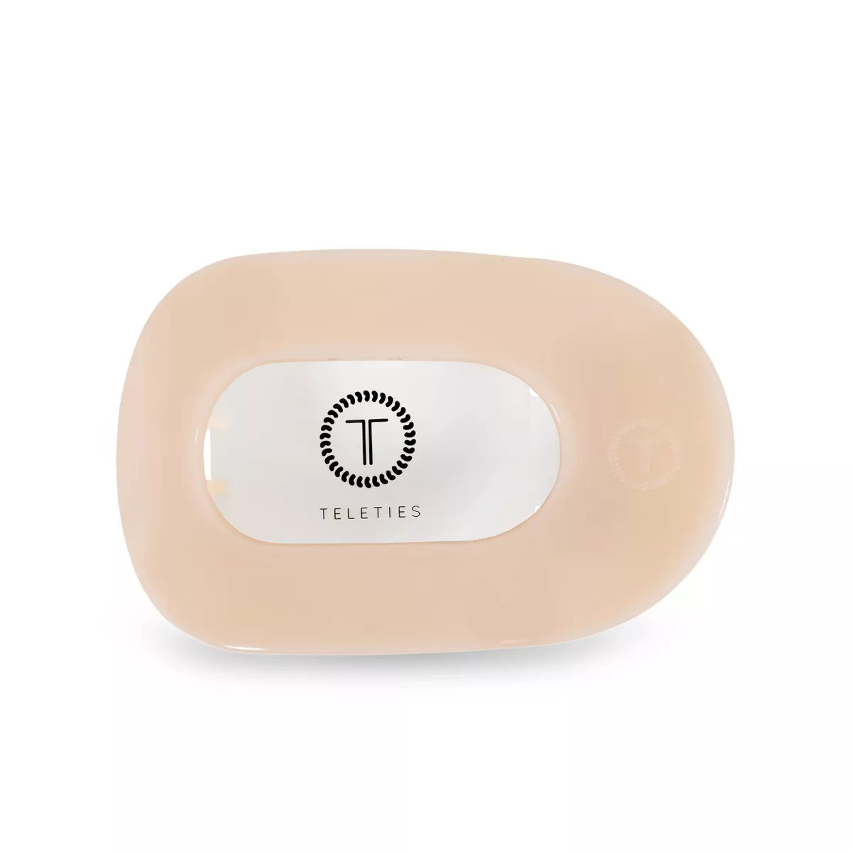 TELETIES Medium Flat Round Hair Clip - Almond Beige | Target