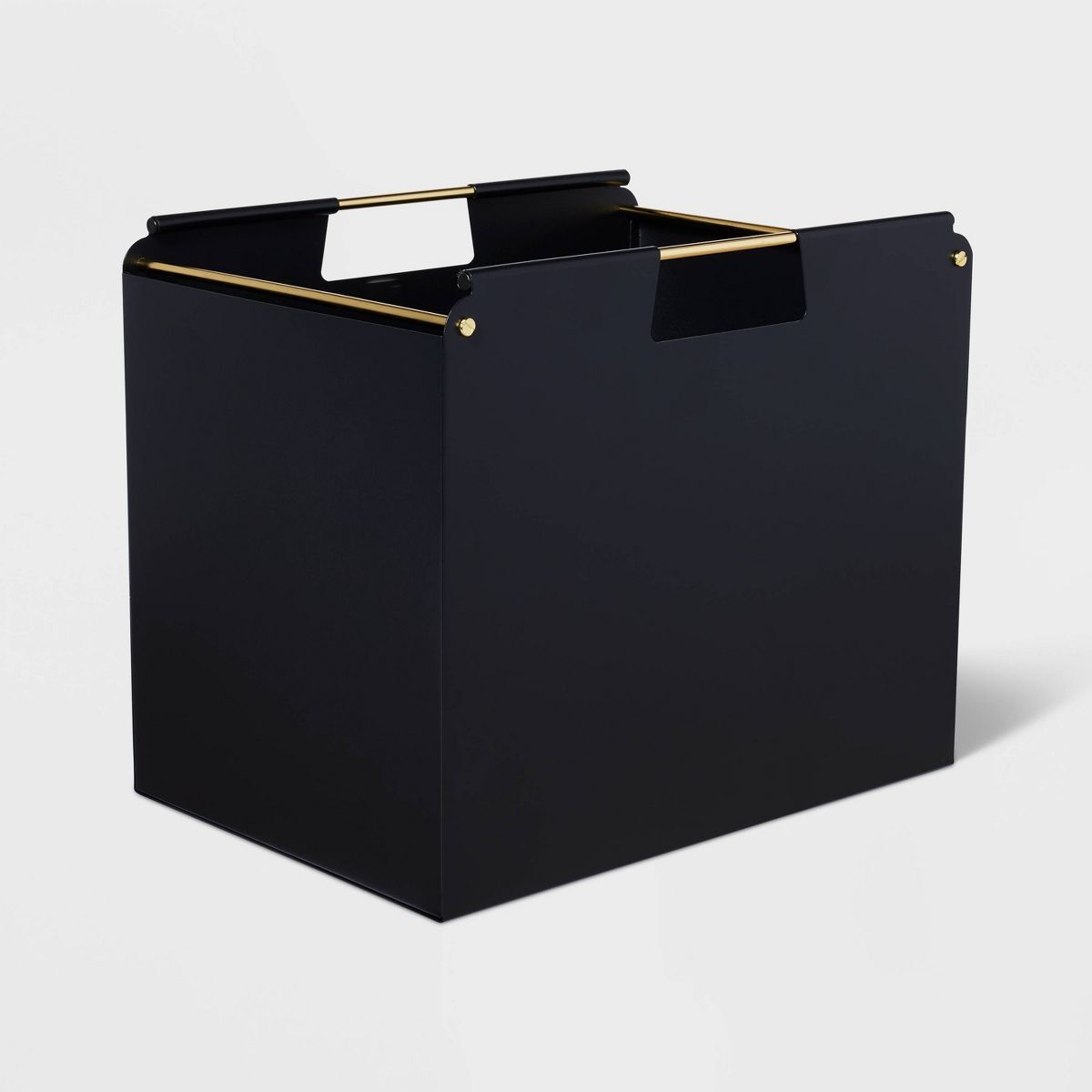 Plastic/Steel File Box Organizer Black - Threshold™ | Target