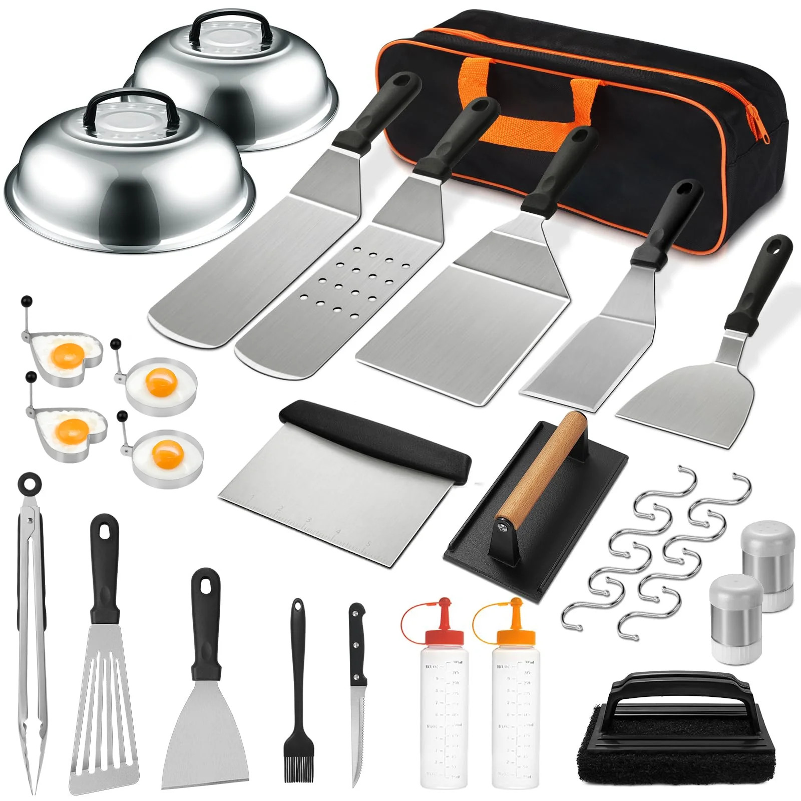 35PCS Griddle Accessories Kit, Flat Top Grill Accessories Set for Blackstone and Camp Chef, Grill... | Walmart (US)