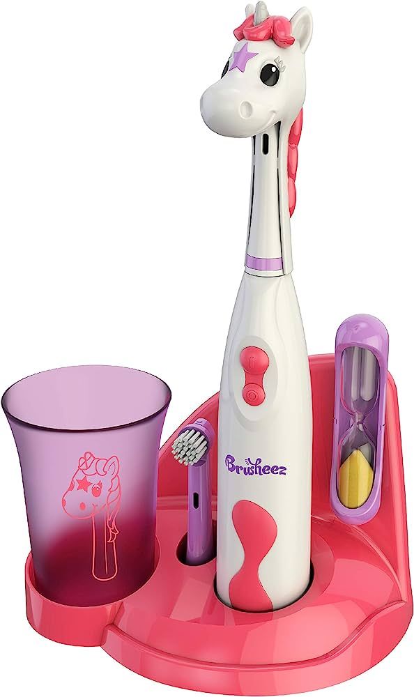 Brusheez® Kid's Electric Toothbrush Set - Soft Bristles, Easy-Press Power Button, Battery Operat... | Amazon (US)