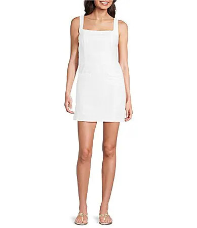 Lilly Pulitzer Isleen Square Neck Sleeveless Skirted Romper - 14 | Dillard's