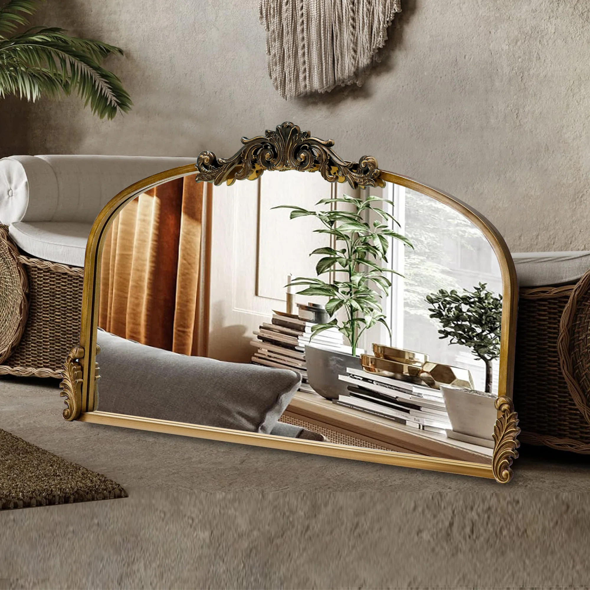 Metal Framed Vintage Accent Mirror | Wayfair North America