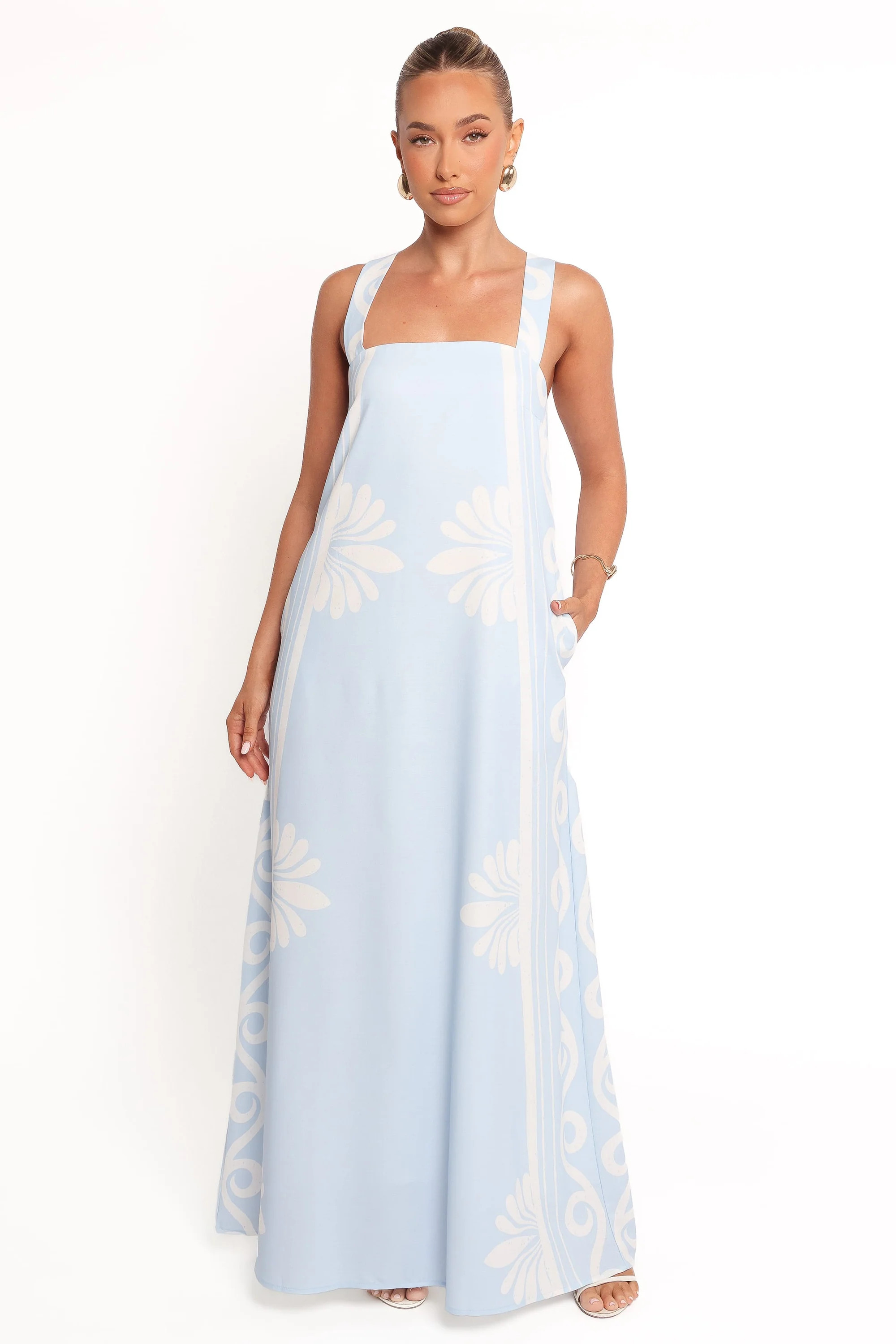 Valeria Maxi Dress - Blue | Petal & Pup (US)