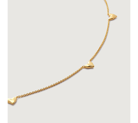 Heart Station Chain Necklace | Monica Vinader (US)