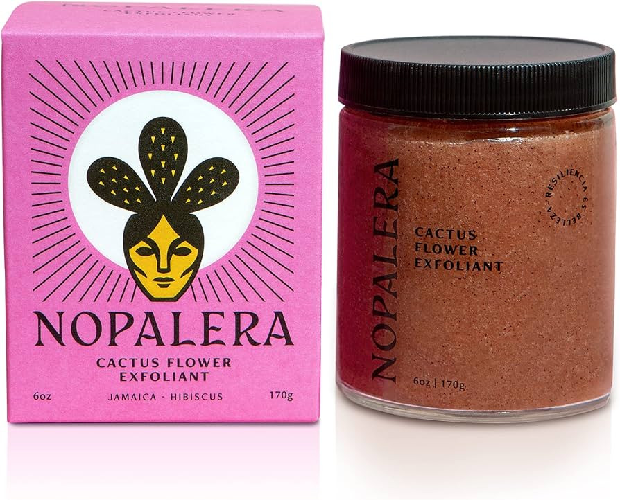 Nopalera Cactus Flower Exfoliant, Hibiscus, Handmade Exfoliating Body and Face Scrub, a 3-in-1 - ... | Amazon (US)