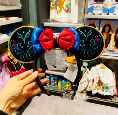 Authentic Disney parks Disneyland Frozen Princess Anna Minnie Ear Headband | eBay US