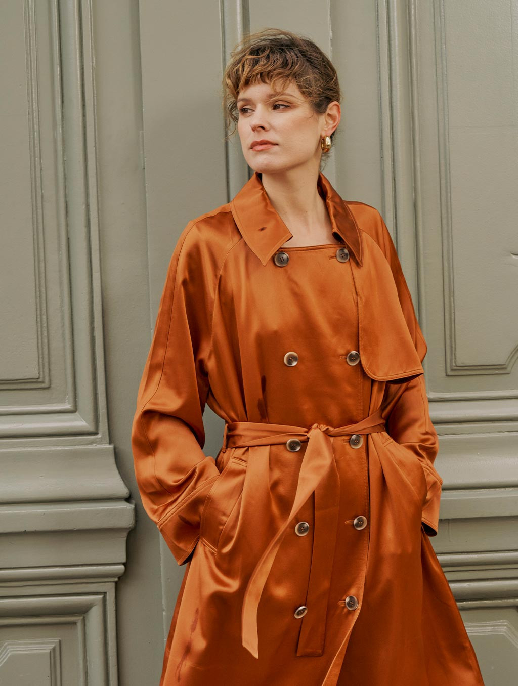 Double-Breasted Trench Coat | Lattelierstore
