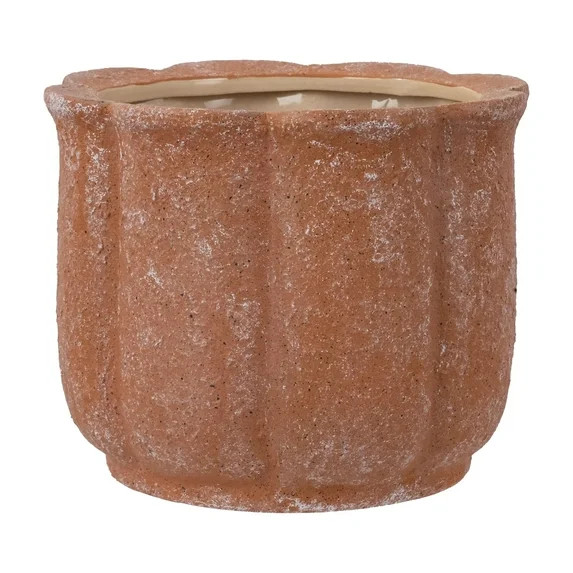 My Texas House 8in Terracotta Flower Planter Pot Ceramic Drainage Hole with Plug Included | Walmart (US)
