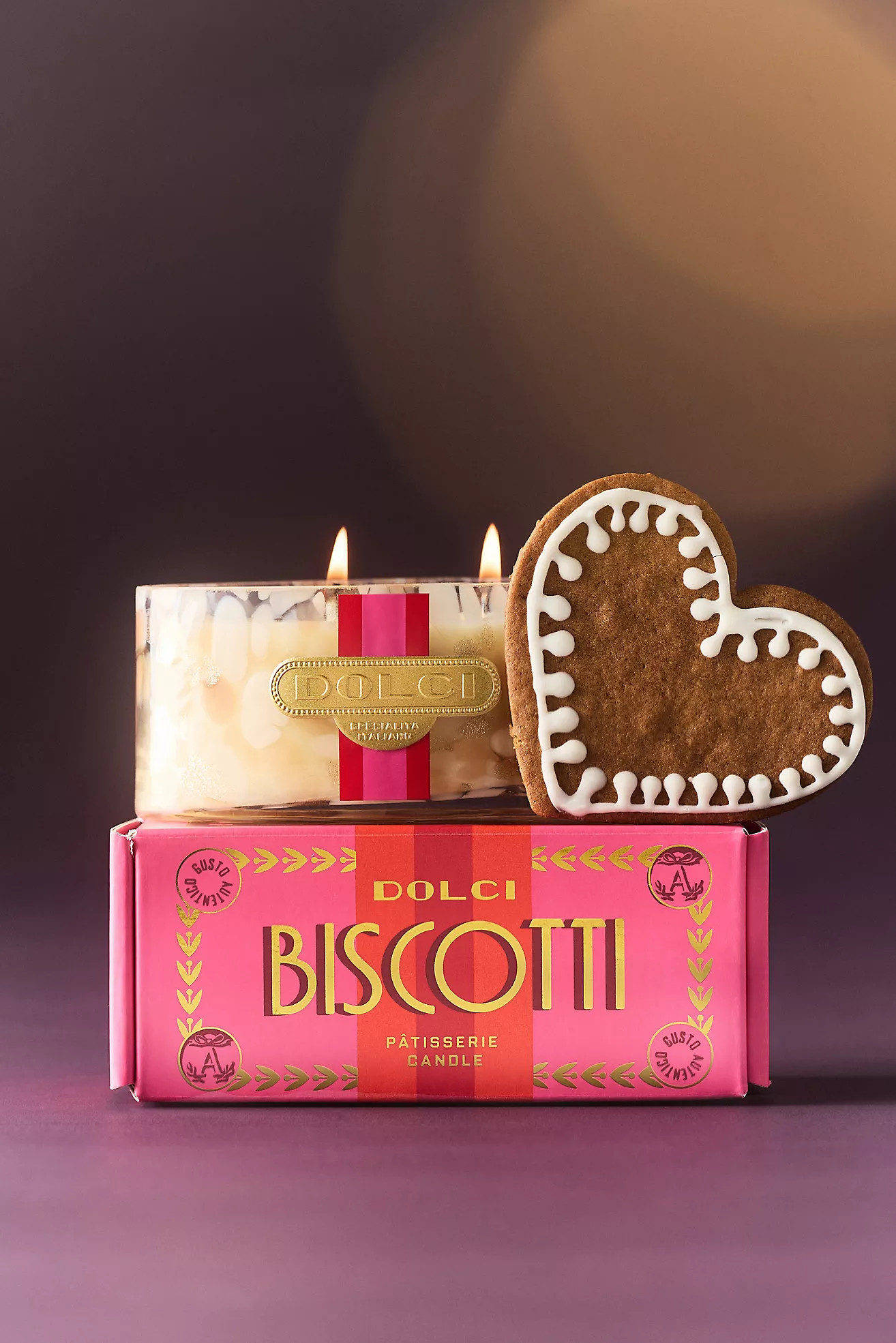 Patisserie Gourmand Biscotti Boxed Glass Candle | Anthropologie (US)