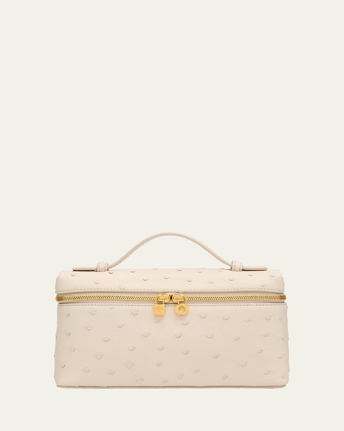 Extra Pocket L19 Ostrich Leather Pouch | Bergdorf Goodman