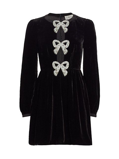Saloni Camille Bow-Front Mini Dress | Saks Fifth Avenue