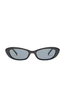 Le Specs The Whisperer Sunglasses in Black & Smoke Mono Polarized from Revolve.com | Revolve Clothing (Global)