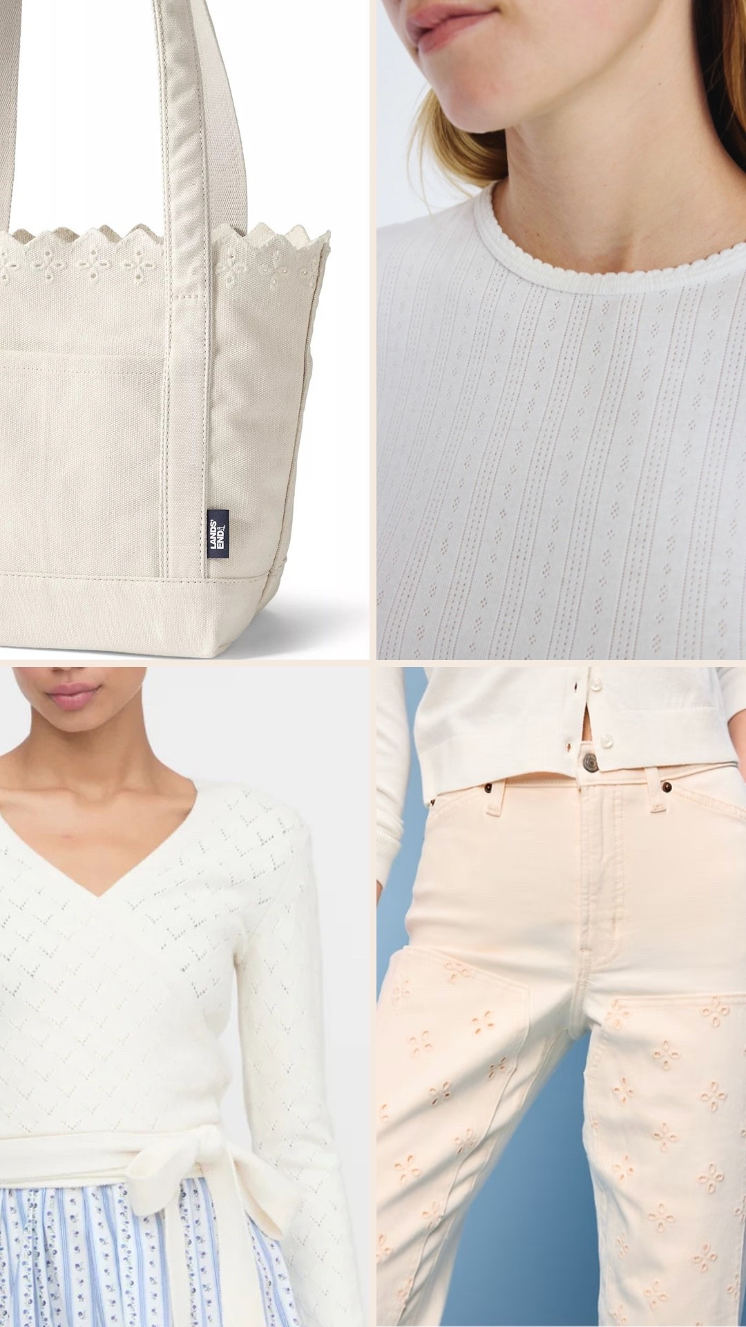 Dainty eyelet/pointelle finds for the season! 

#LTKootd #LTKSeasonal