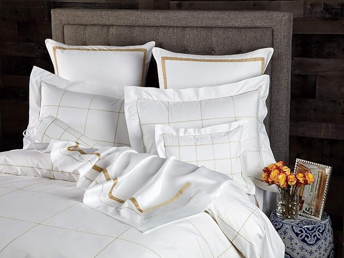 Schweitzer Linen Brighton Duvet Covers (Comforter Covers), Beige (Full/Queen, Each) | Amazon (US)