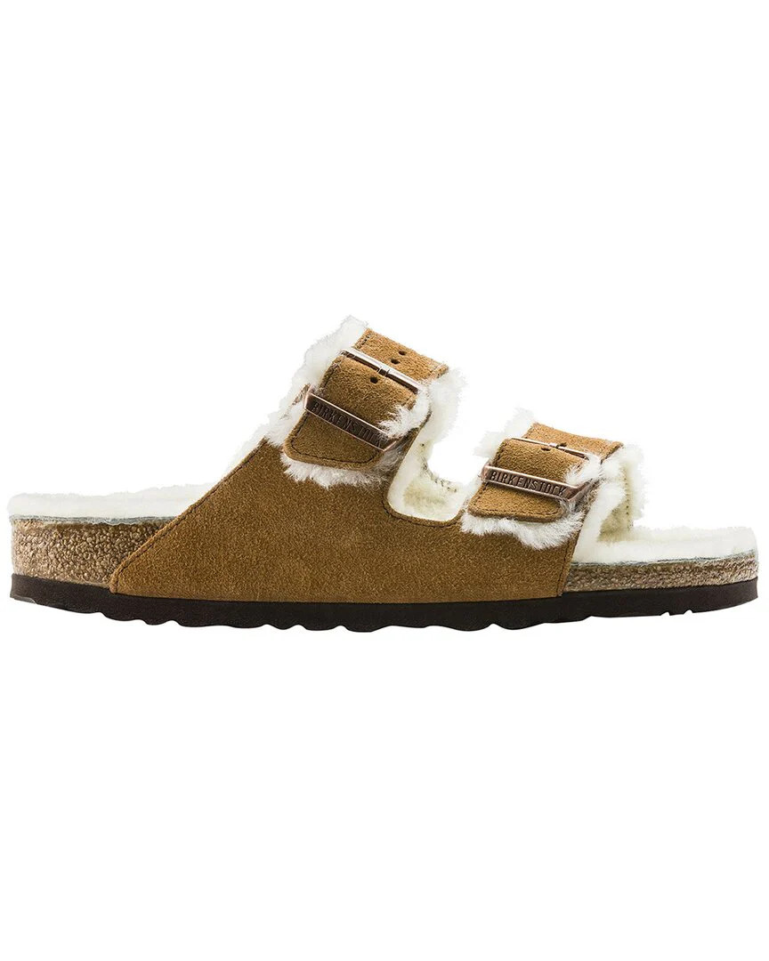 Birkenstock Women's Arizona Shearling Narrow Sandal | Shop Simon