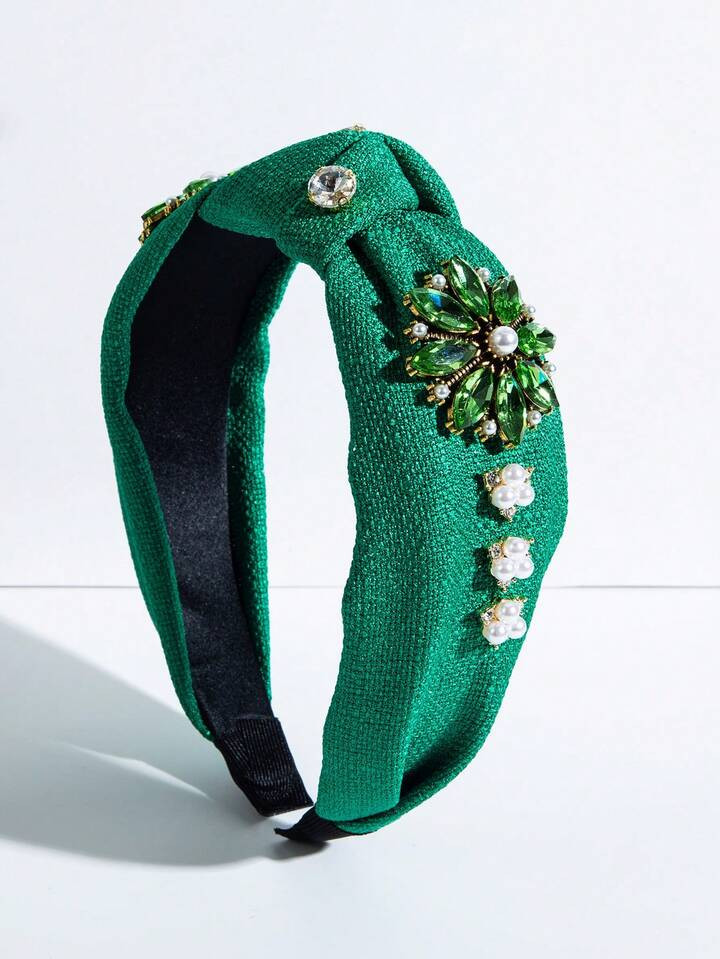 1 stuk Vrouwen Kralen & Parel Versierd Knoop hoofdbanden | SHEIN