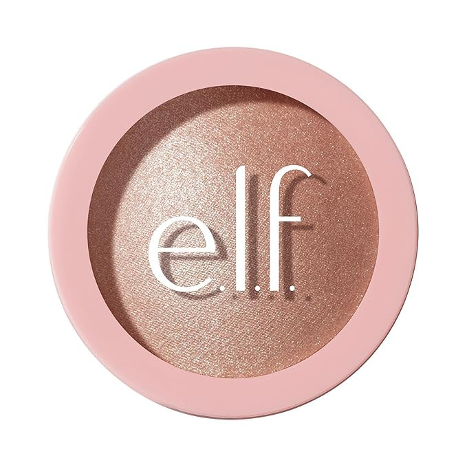 e.l.f. Halo Glow Silky Powder Highlighter, Long-Lasting Luminous Face Finish, Cake-Resistant With... | Amazon (US)