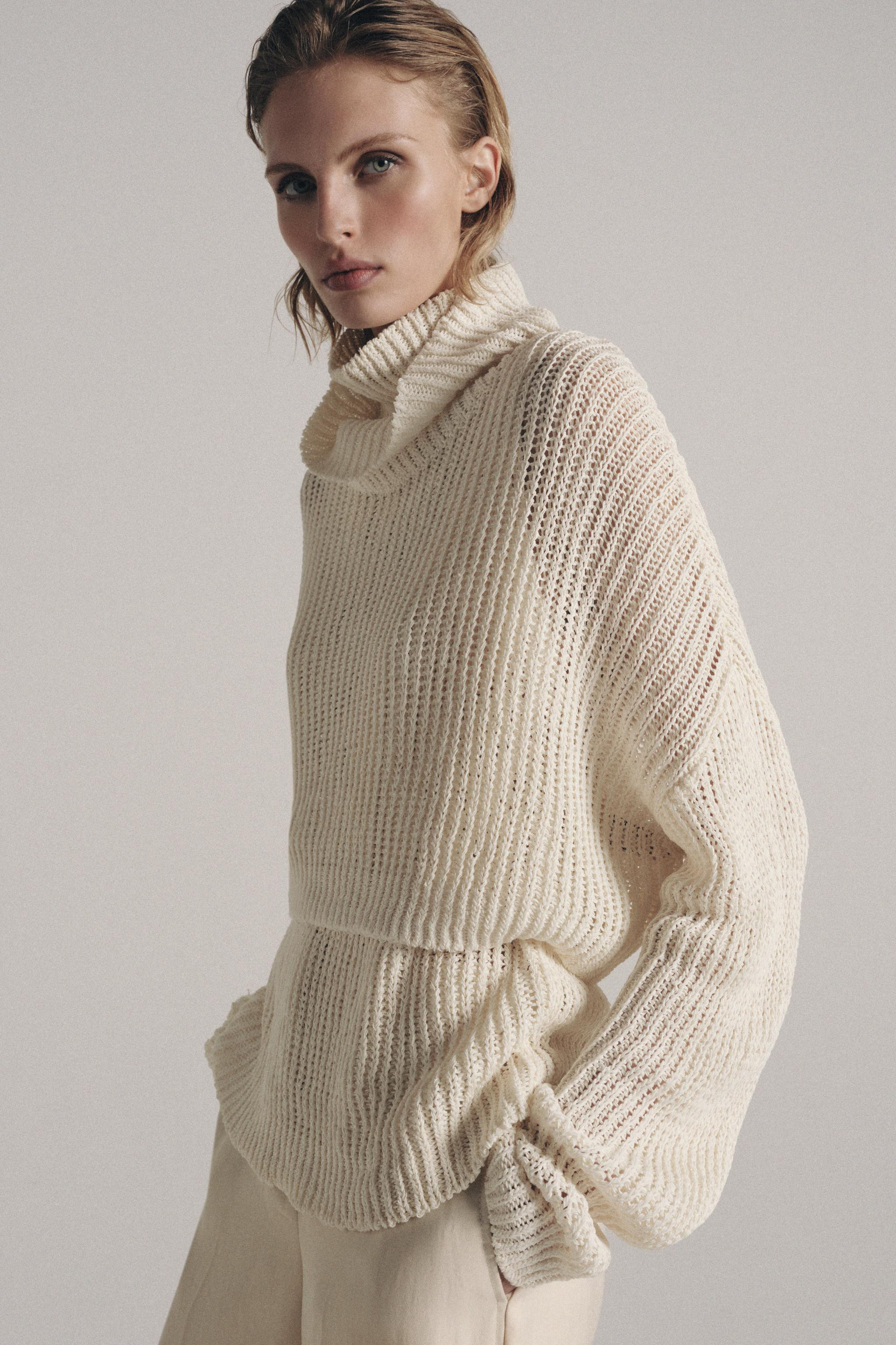 CROPPED HIGH-NECK JUMPER | Zara UK