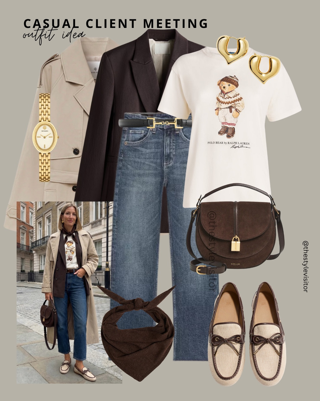 5 outfits. 1 constant: great jeans 👖🤍

From a casual client meeting to a shopping day, errands + lunch, Sunday brunch and a weekend getaway — every look starts with the same wardrobe hero: a really good pair of jeans.

Change the layers, shoes and accessories and denim does the heavy lifting. This is how you get more outfits out of the same pieces without overthinking it ✨

Like this post to save it to your favourite folder and come back later to shop.

: jeans outfit ideas, denim outfit women, everyday jeans look, classic jeans outfit, neutral denim outfit, capsule wardrobe jeans, casual chic jeans, elevated denim look, fall jeans outfit, timeless style women, neutral outfit ideas, layered denim outfit, chic everyday outfit, weekend jeans look, brunch outfit jeans, travel outfit denim, minimal style jeans, wardrobe basics women, effortless fashion, classic denim style

#LTKgrwm #LTKSeasonal #LTKWorkwear