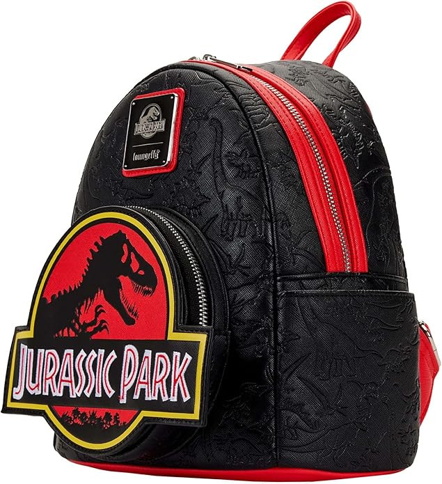 Loungefly Jurassic Park Logo Womens Double Strap Backpack | Amazon (US)