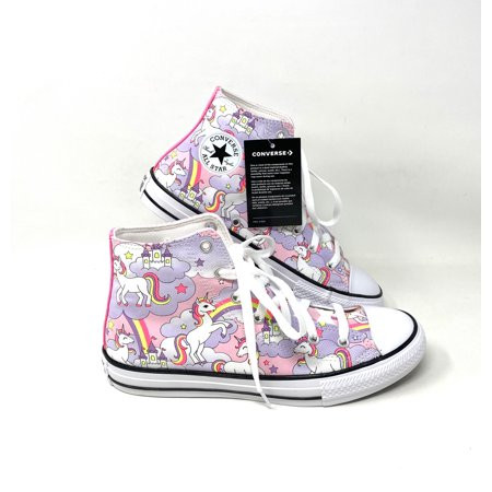 Converse CTAS HI Pink Unicorn Foam Shoe Sneaker High Top Junior Women s Size 669107F | Walmart (US)