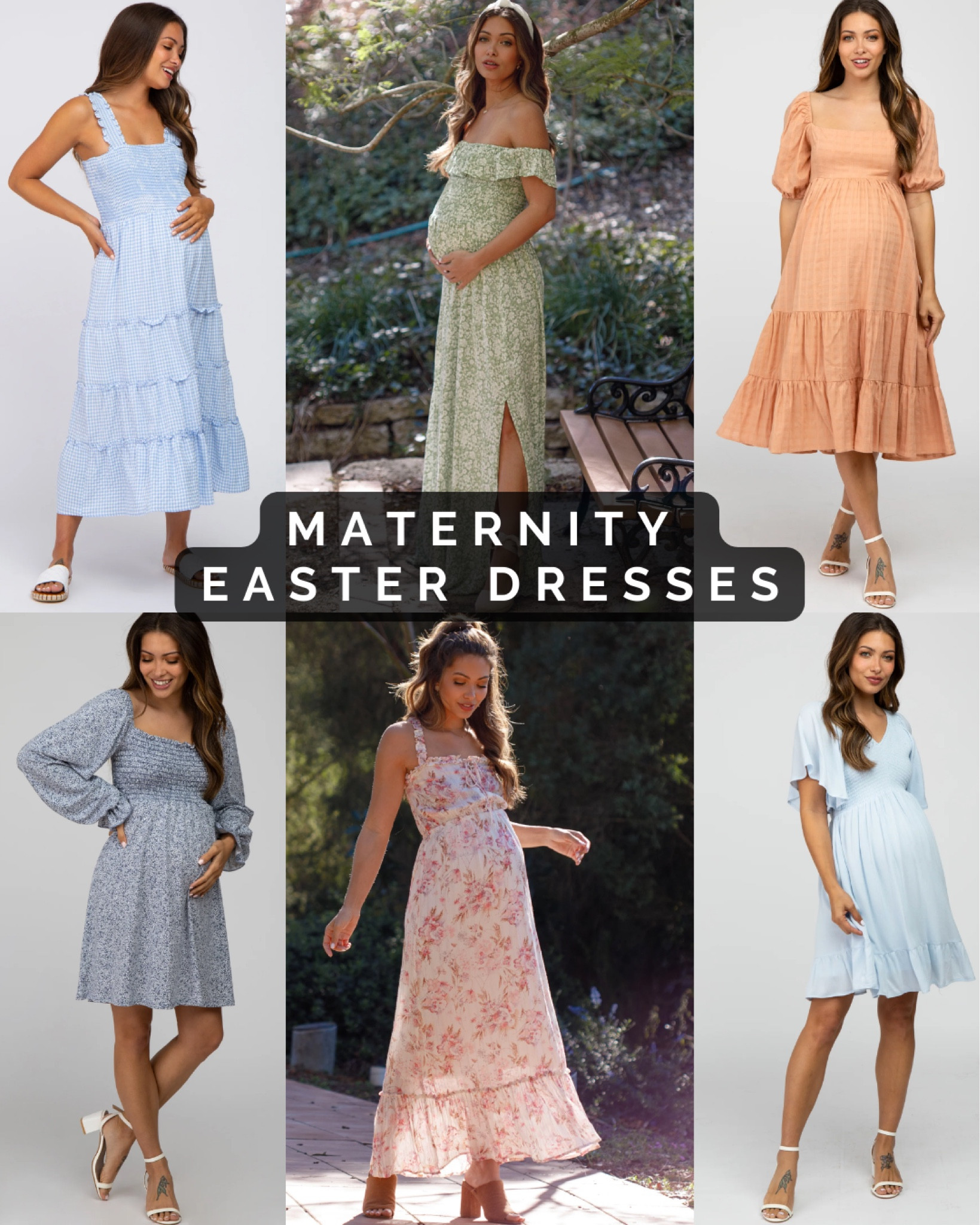 Maternity Easter dresses // bump-friendly // pregnancy spring dresses // maternity wedding guest // baby shower dress

#LTKbump #LTKSeasonal #LTKcurves