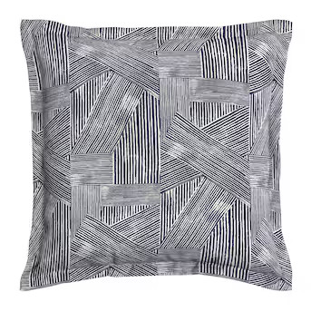 allen + roth Geometric Oversized Blue Linear Square Throw Pillow | Lowe's