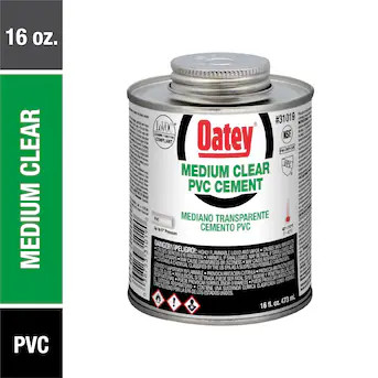 Oatey Medium 16-fl oz Clear PVC Cement Lowes.com | Lowe's