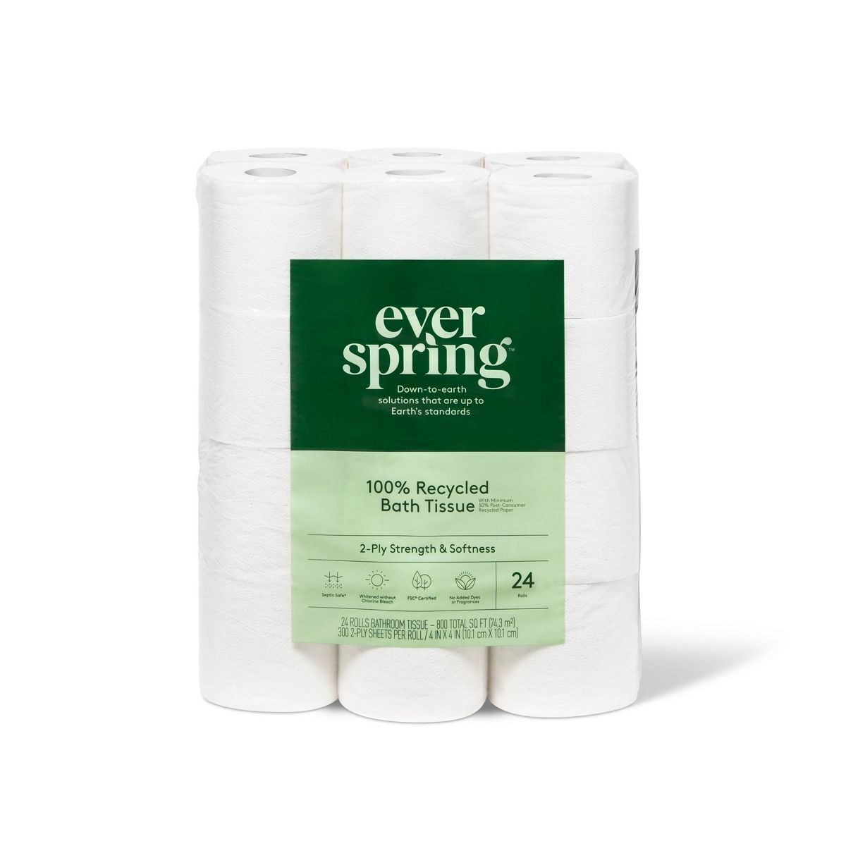 100% Recycled Toilet Paper Rolls - Everspring™ | Target