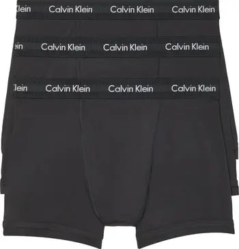 Calvin Klein 3-Pack Moisture Wicking Stretch Cotton Boxer Briefs | Nordstrom | Nordstrom