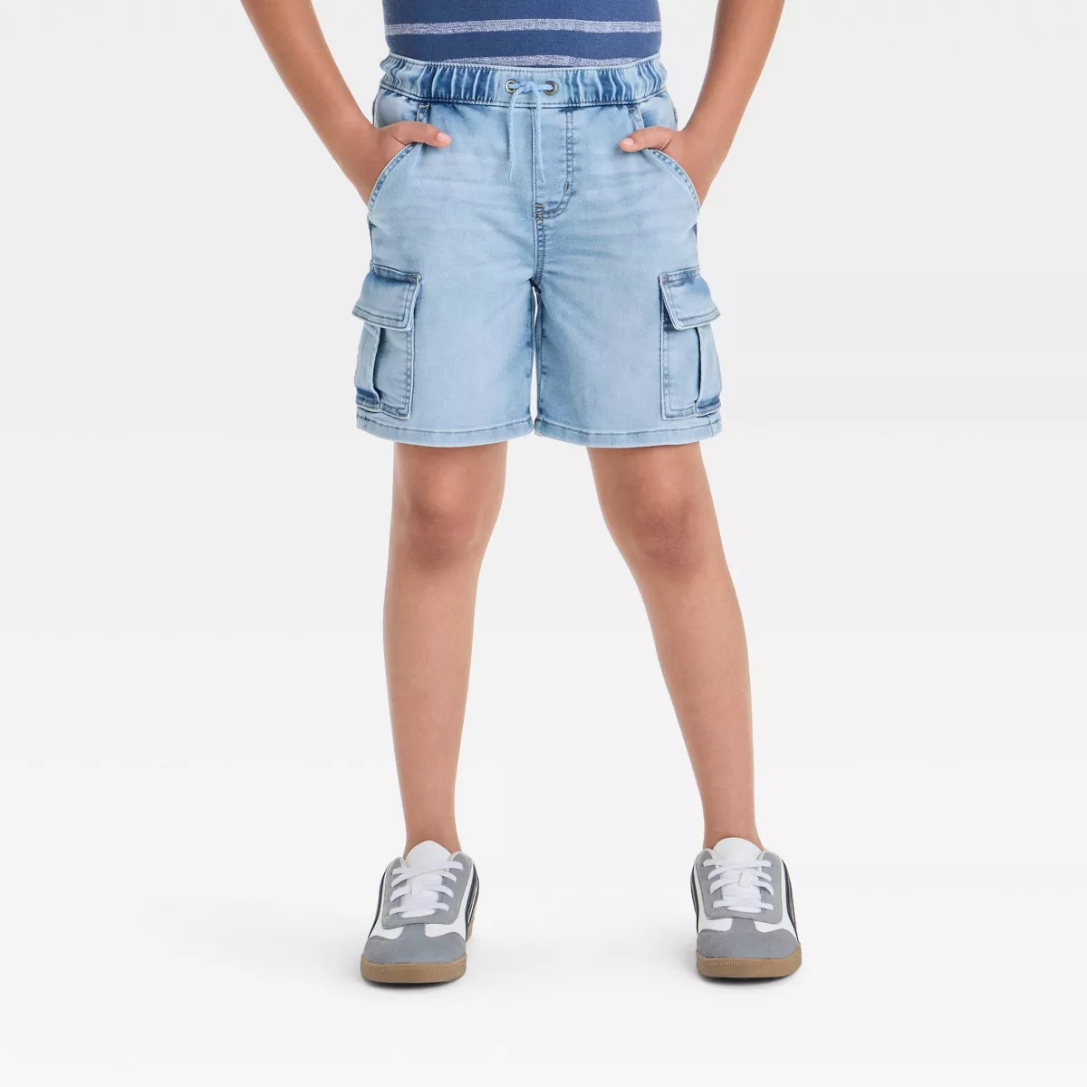 Boys' 'At the Knee' Pull-On Cargo Denim Shorts - Cat & Jack™ | Target