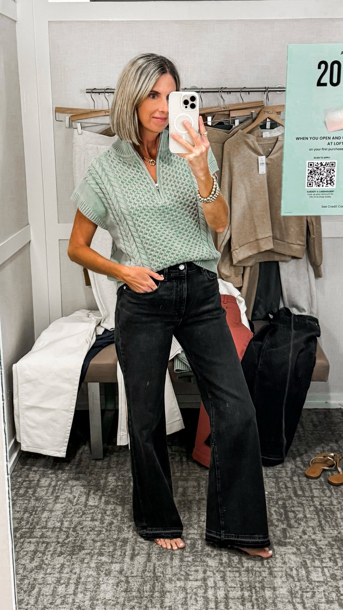 🏷️ 30% off fall finds 🍂 This Loft cable knit half zip sweater paired with black wide leg jeans is the perfect fall transition outfit. Also comes in white. Love the hem details on the jeans! Wearing XS in the top and 2/26 in jeans. 






















#LoftStyle #FallOutfitInspo #WideLegJeans #FallFashionFinds #LoftFallSale #CasualChicOutfit #LTKFallLooks #loveloft 

Loft cable knit half zip sweater
Black wide leg jeans outfit
Fall transition outfit ideas
Raw hem wide leg jeans
Loft fall sweater 2025
Casual chic fall outfit
Neutral fall outfit inspo
Cozy half zip sweater for fall
Best wide leg jeans for petites
Fall capsule wardrobe staples
Effortless fall outfit ideas
How to style black wide leg jeans
Transitional outfits for early fall
Everyday chic fall looks
Neutral cozy fall fashion

#LTKSeasonal #LTKSaleAlert #LTKFindsUnder50