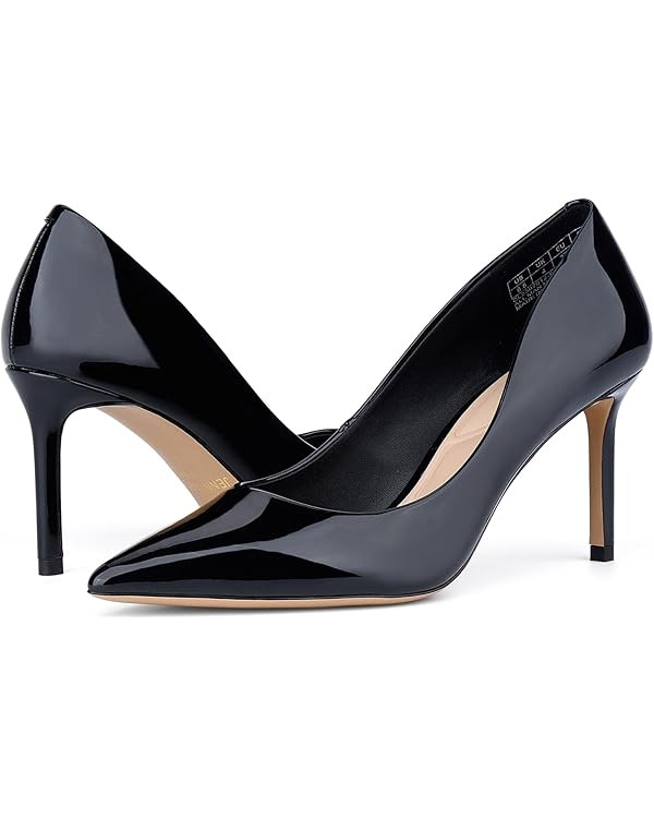 JENN ARDOR Women's Comfortable Stiletto Pumps 3 inch Elegant Gorgeous Closed Pointed Toe Slip On ... | Amazon (US)