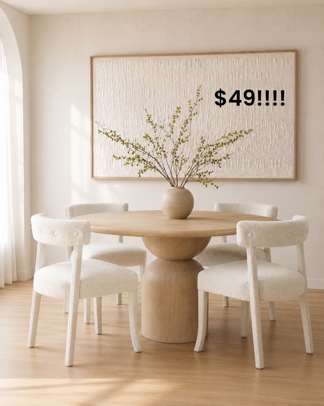 !!!! Gorgeous high end inspired dining chairs only $49!!!!! 61% off / 30 day low price