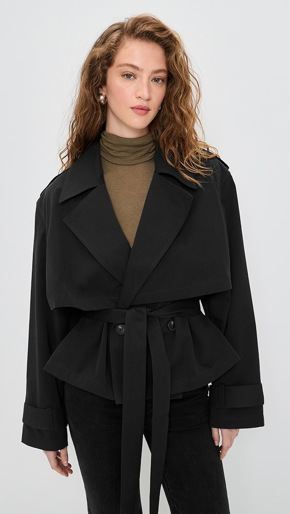 The Liz Cropped Trench Coat | Shopbop