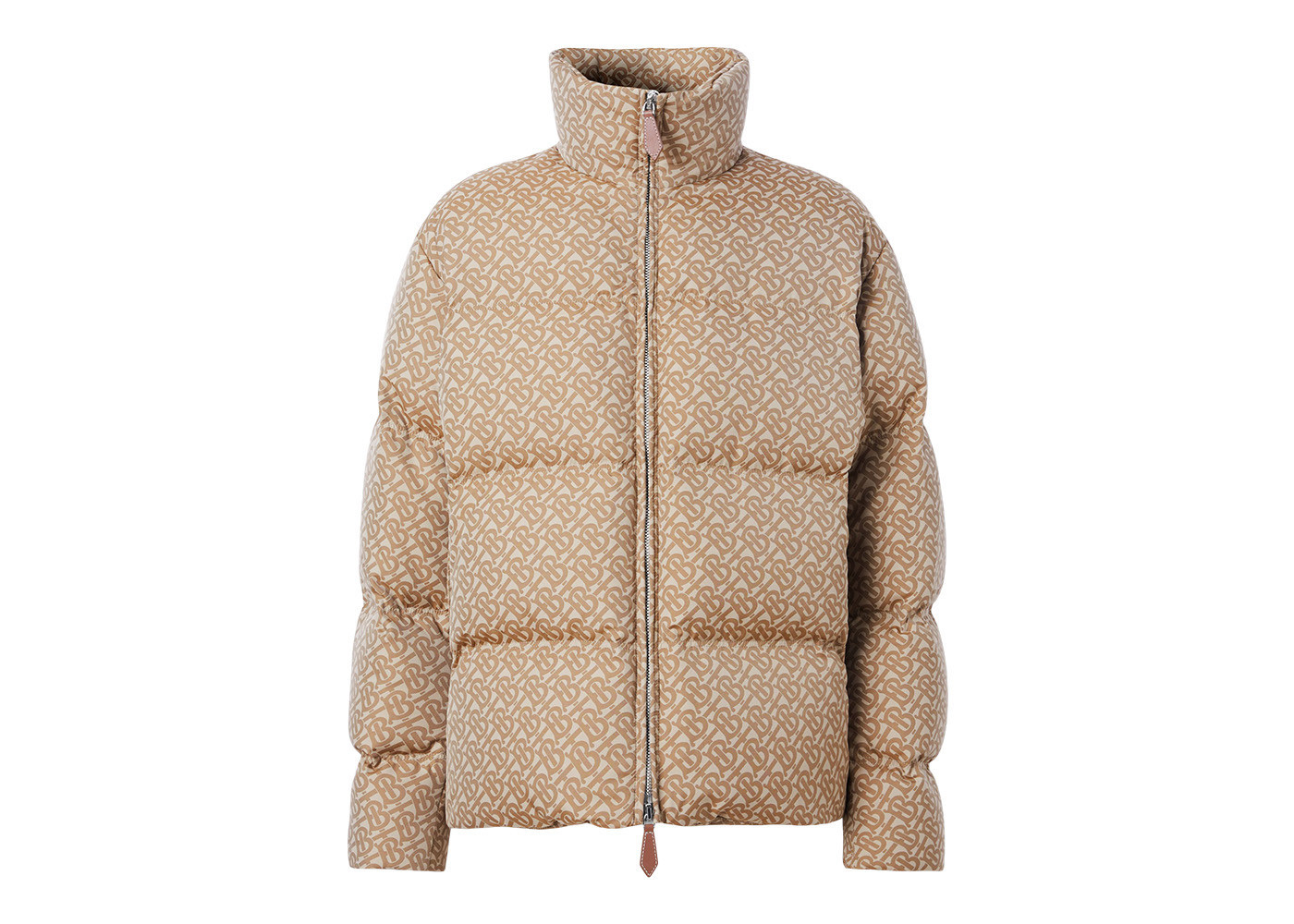 Men's Burberry Monogram Motif Jacquard Puffer Jacket in Soft Fawn | StockX