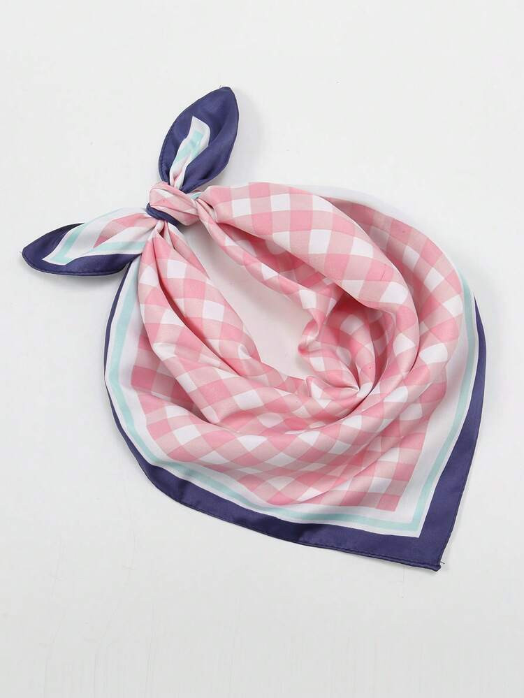 1pc Printed 55cm Square Scarf, New Season Headband, Neckerchief, Wristband, Belt Accessory, Versa... | SHEIN